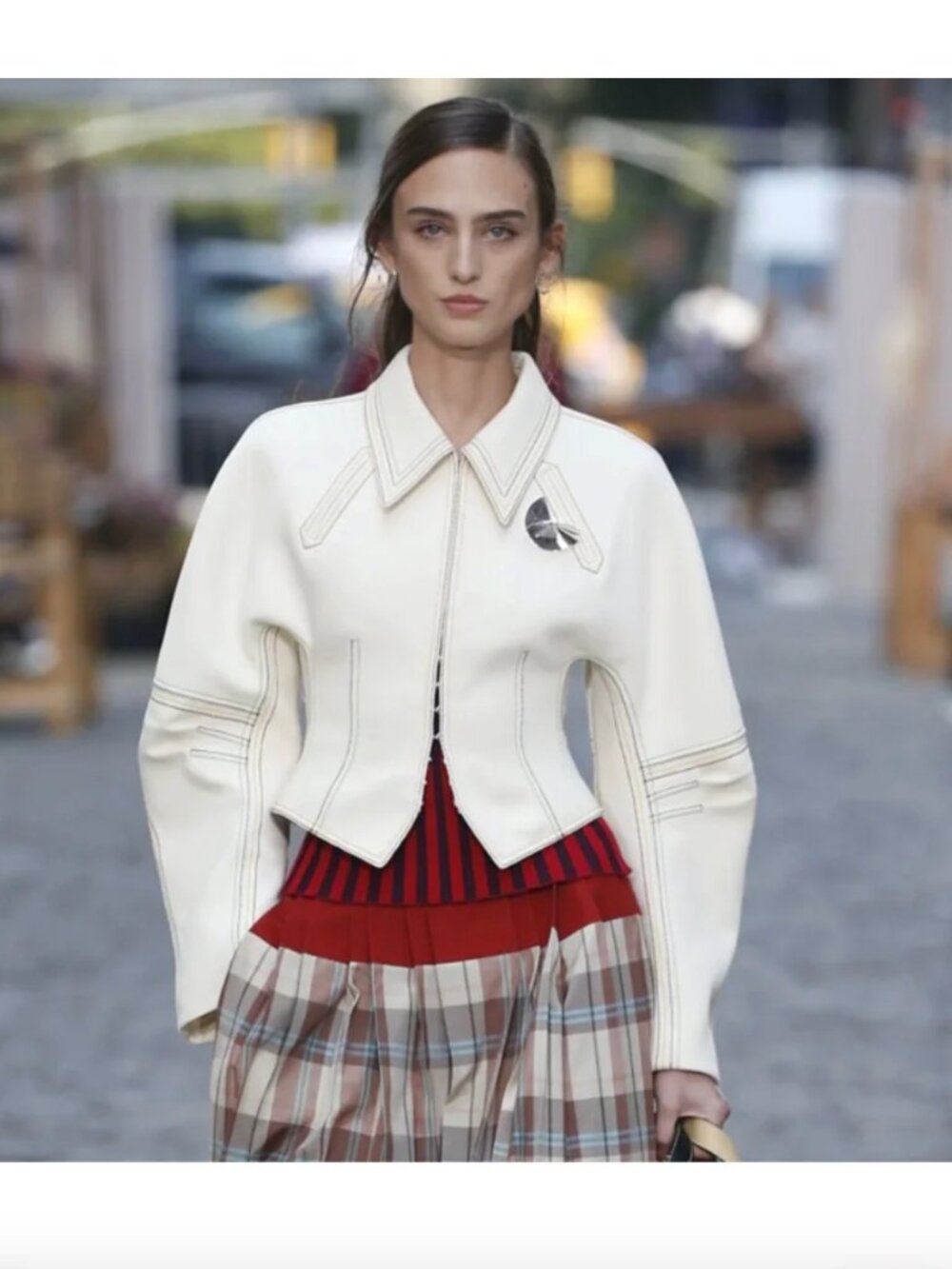 EUC TORY BURCH Cotton‎ Twill Jacket - Neutrals $1,517 Size 2